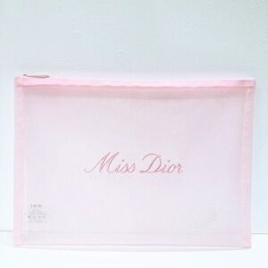 Dior beauty mesh pink pouch gift